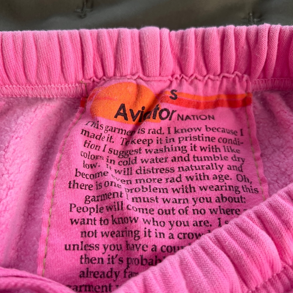 Aviator Nation Pink Sweatpants - Picture 5 of 5